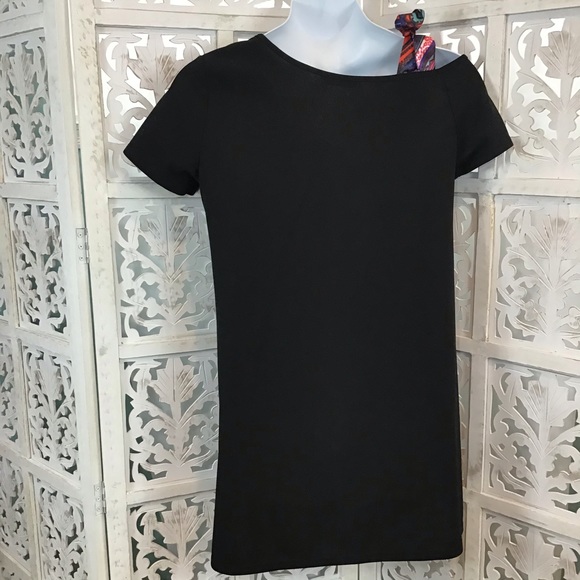 Sold! NWOT Shein Bow Strap Asymmetrical Neck Dress - Picture 4 of 7